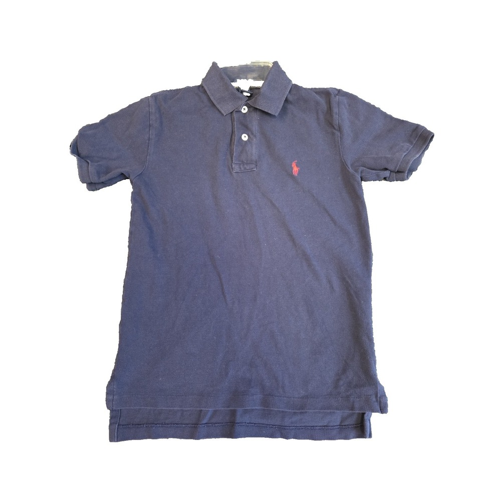 Polo Ralph Lauren Polo Shirt Boys Sz 8 Blue Classic Fit Short Sleeve Pony Logo